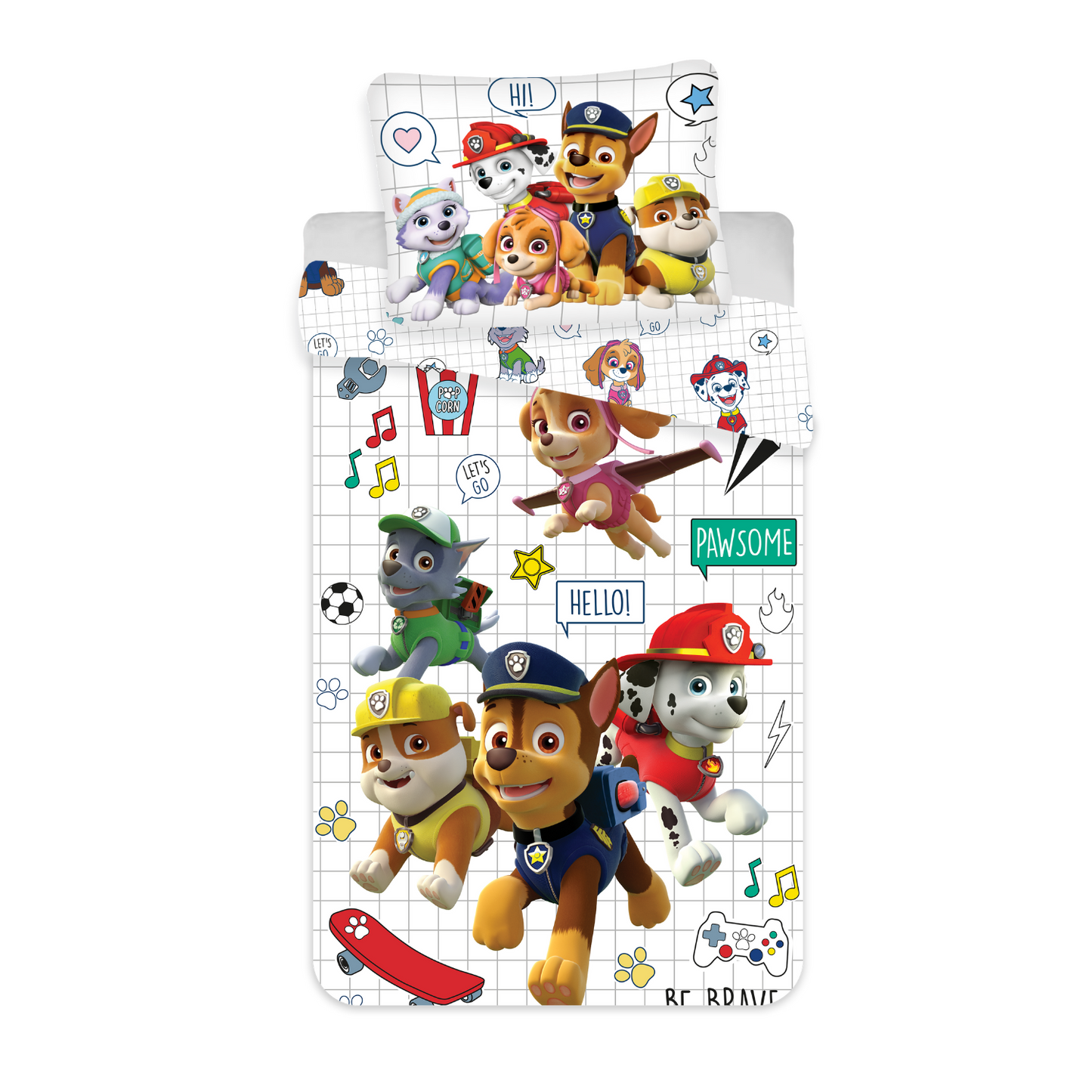 Paw Patrol "Pawsome" aus 100% Baumwolle Kinderbettwäsche