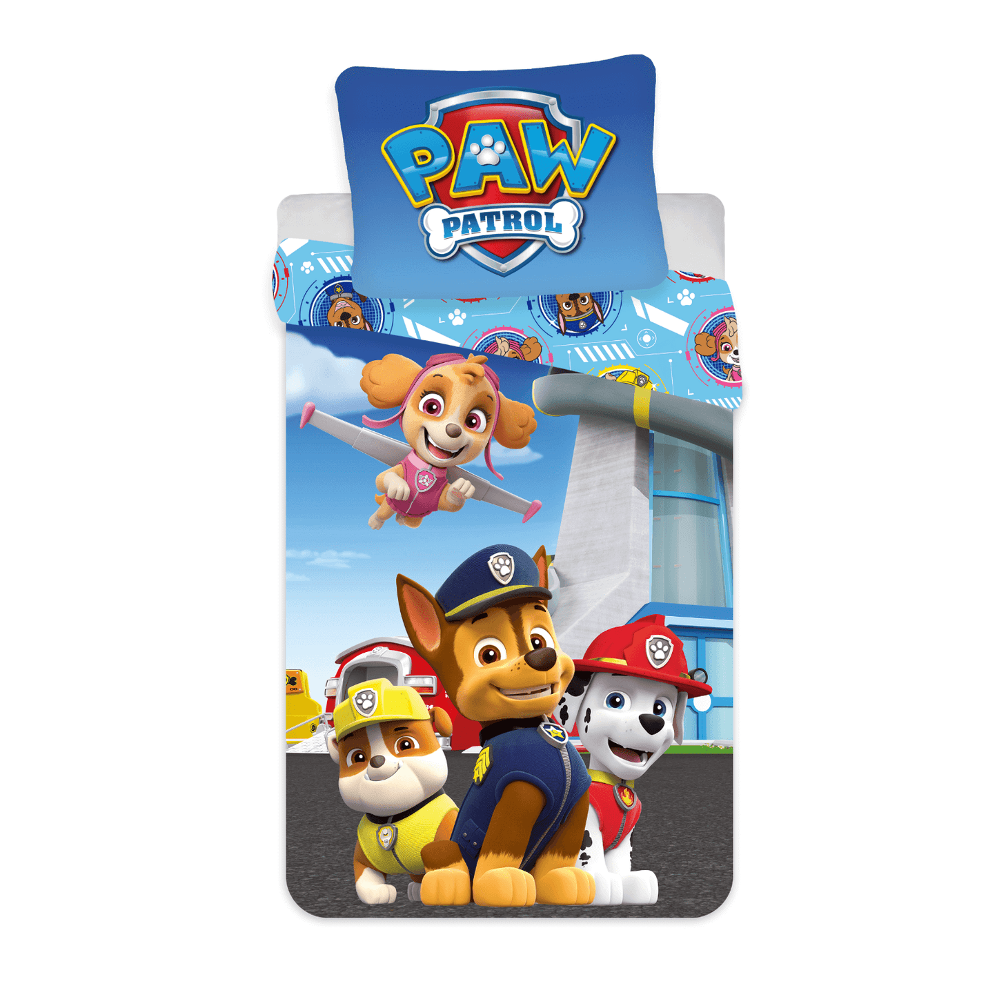 Paw Patrol "Station" aus 100% Baumwolle Kinderbettwäsche