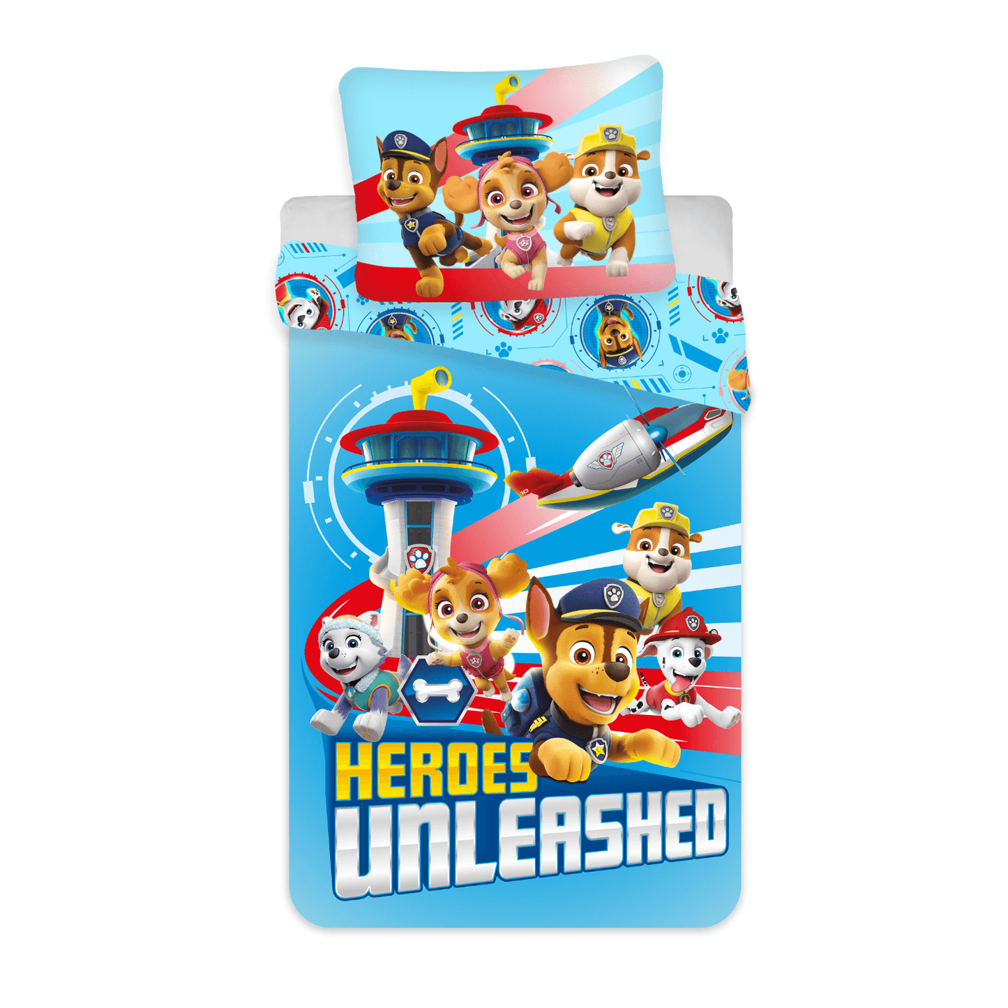 Paw Patrol Kinderbettwäsche "Heroes Unleashed" aus 100% Baumwolle