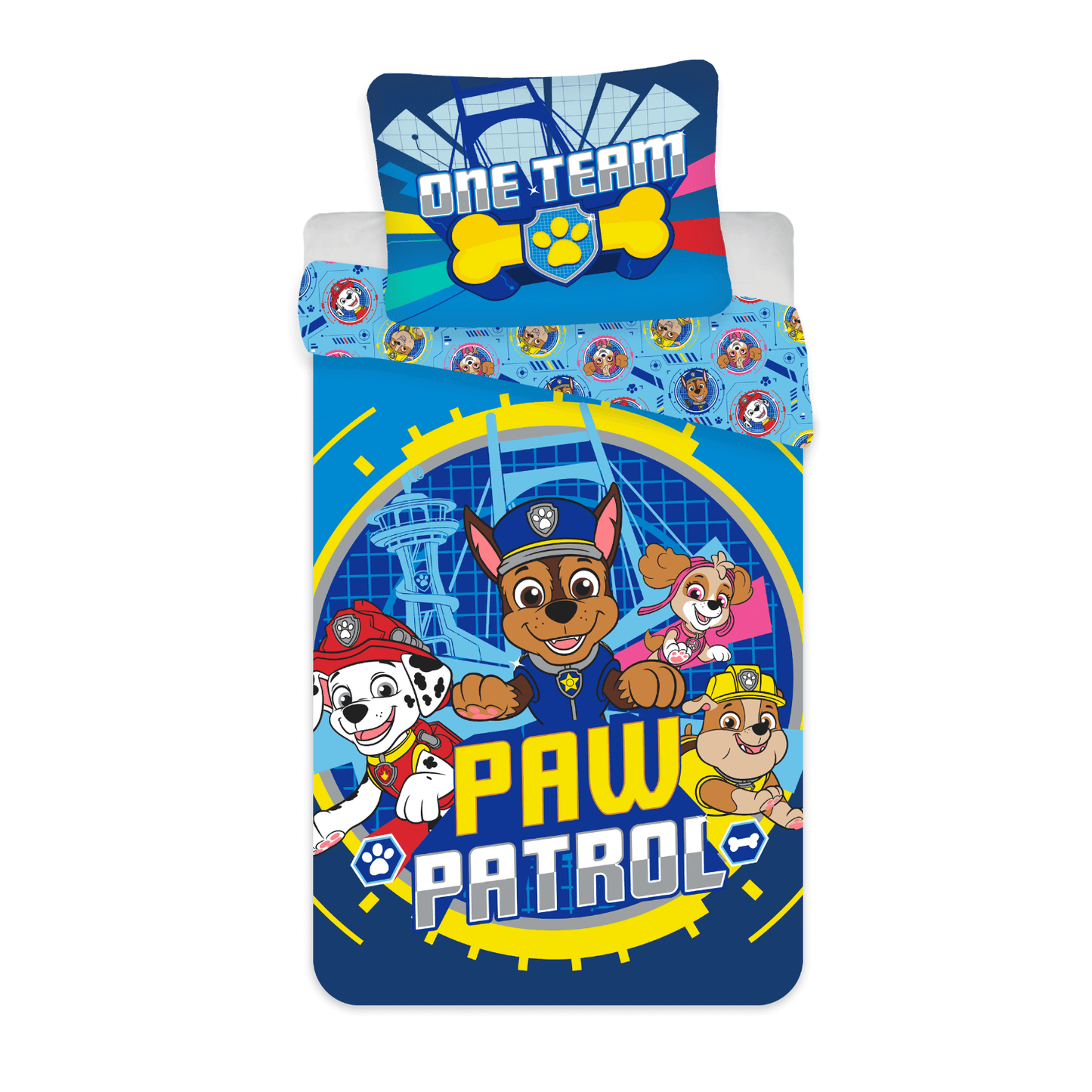 Paw Patrol "One Team" aus 100% Baumwolle Kinderbettwäsche